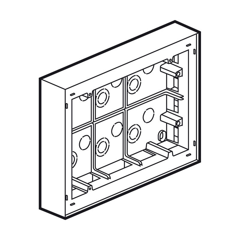 Legrand 572396 - SURFACE BOX 12 MODULES (2X6) INDE BS WHITE