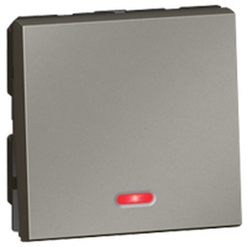 Legrand 572536 - 10AX SWITCH SP 2WAY WITH INDICATOR 2 MODULES ARTEOR CARRE MAGNESIUM