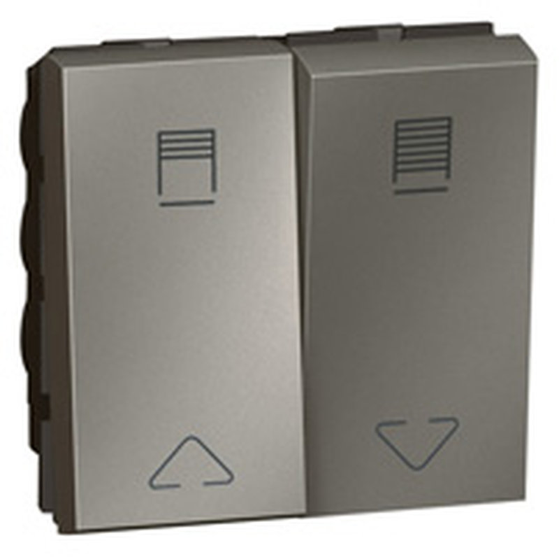 Legrand 573722 - DOUBLE SWITCH FOR ELECTRIC SHUTTER 2 MODULES ULES WITH ICONS SQ MAG.