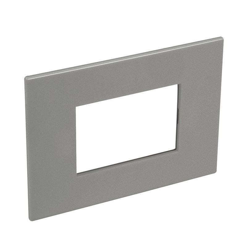 Legrand 575017 - PLAQUE DE FINITION ARTEOR 3 MODULES ITALIE ET US CARRE MAGNESIUM