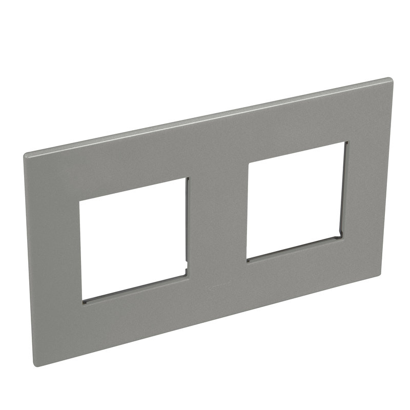 Legrand 575027 - PLAQUE DE FINITION ARTEOR 2X2M SCHUKO ET FRANCO BELGE CARRE MAGNESIUM