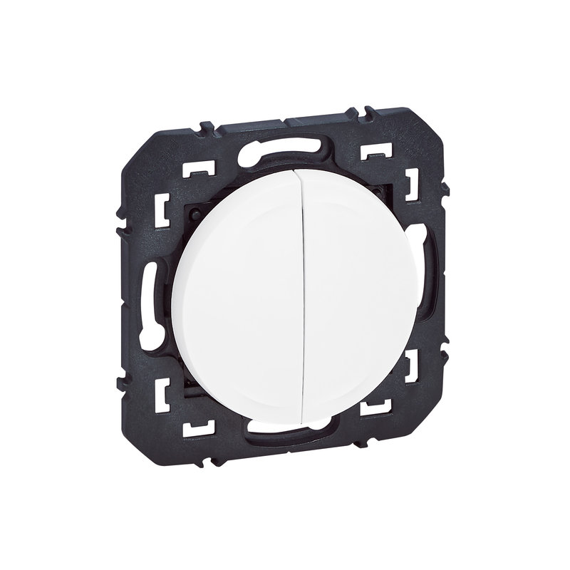 Legrand 600088L - Commande double sans fil sans pile d'éclairage dooxie with Netatmo - blanc