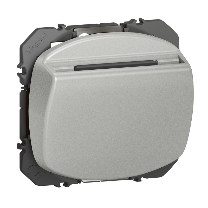Legrand 600133 - Interrupteur à badge dooxie 10AX 250V~ finition alu
