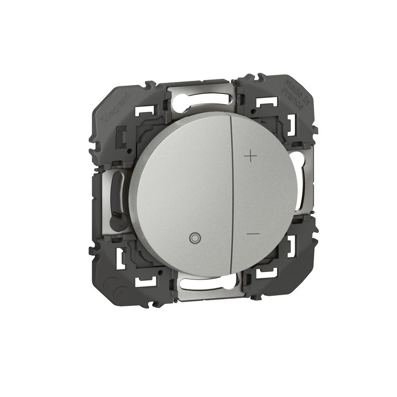 Legrand 600160 - Variateur toutes lampes dooxie 2 fils sans Neutre finition alu