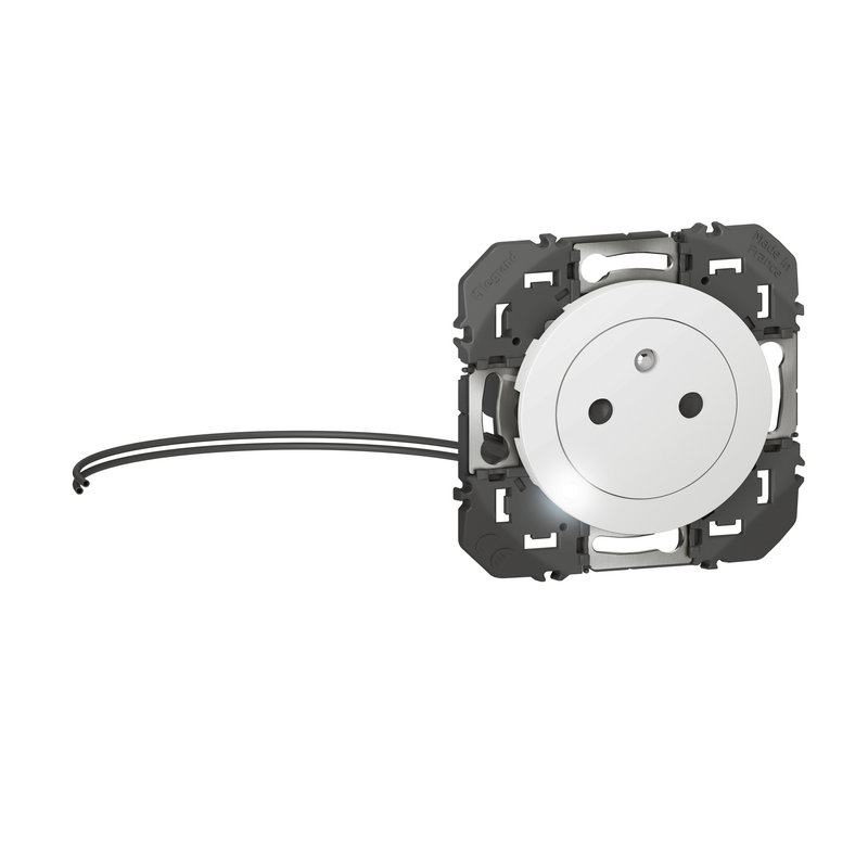 Legrand 600320 - Prise de courant 2P+T à voyant Surface dooxie 16A finition blanc
