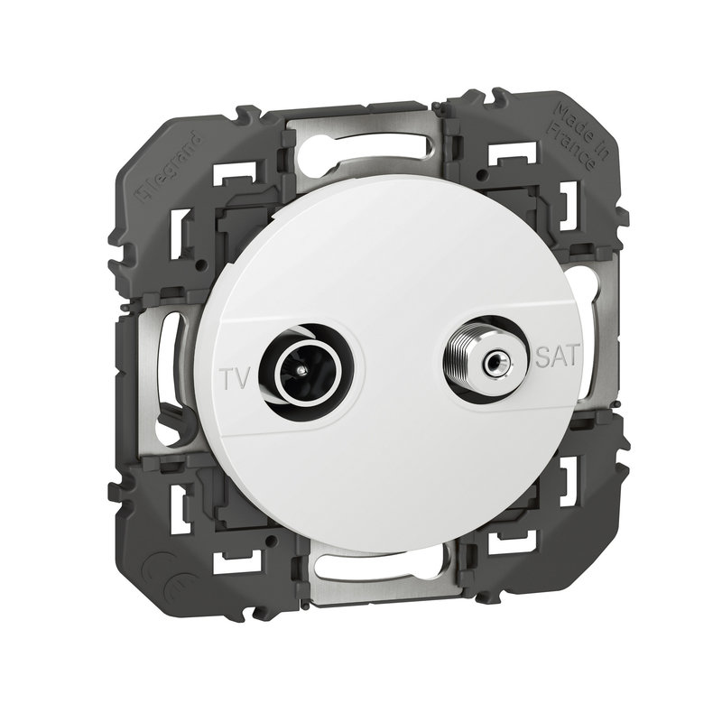 Legrand 600356 - Prise TV-SAT étoile blindée dooxie finition blanc