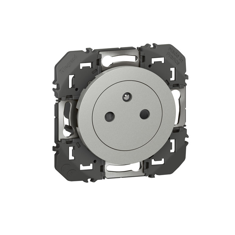 Legrand 600435 - Prise de courant 2P+T Surface dooxie 16A finition alu
