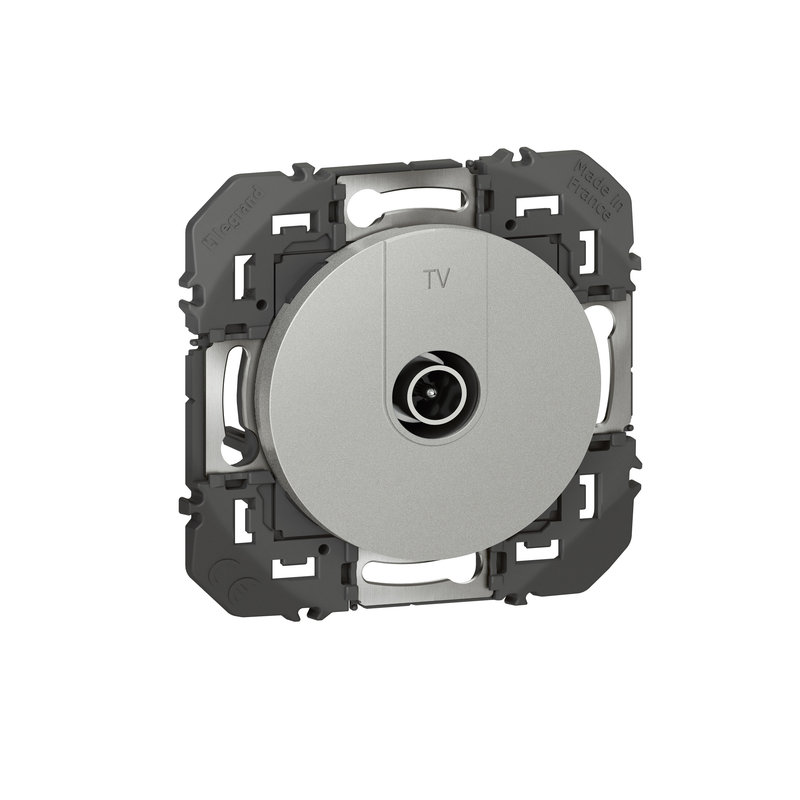 Legrand 600451 - Prise TV simple étoile blindée dooxie finition alu