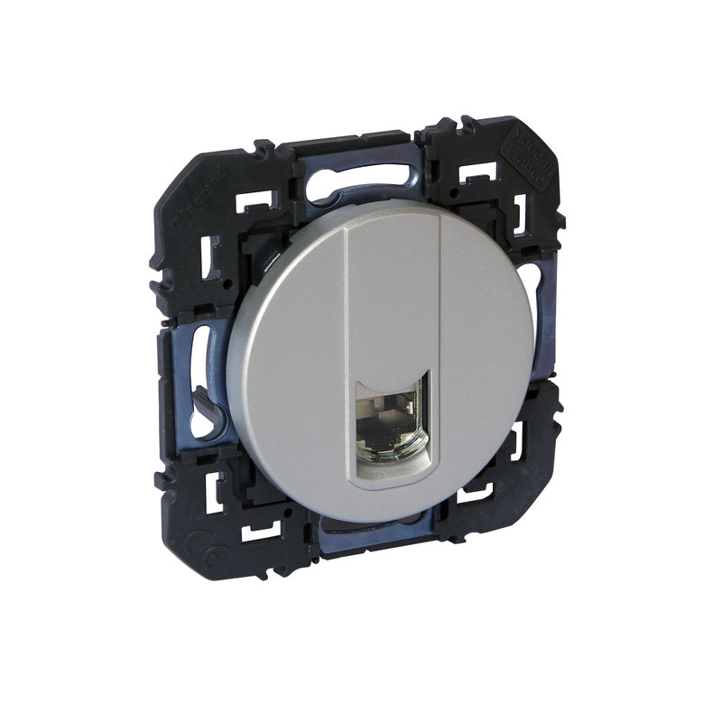 Legrand 600474 - Prise RJ45 catégorie 6A STP dooxie finition alu