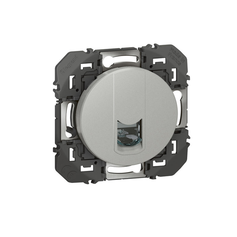Legrand 600475 - Prise blindée RJ45 catégorie 6 STP dooxie finition alu