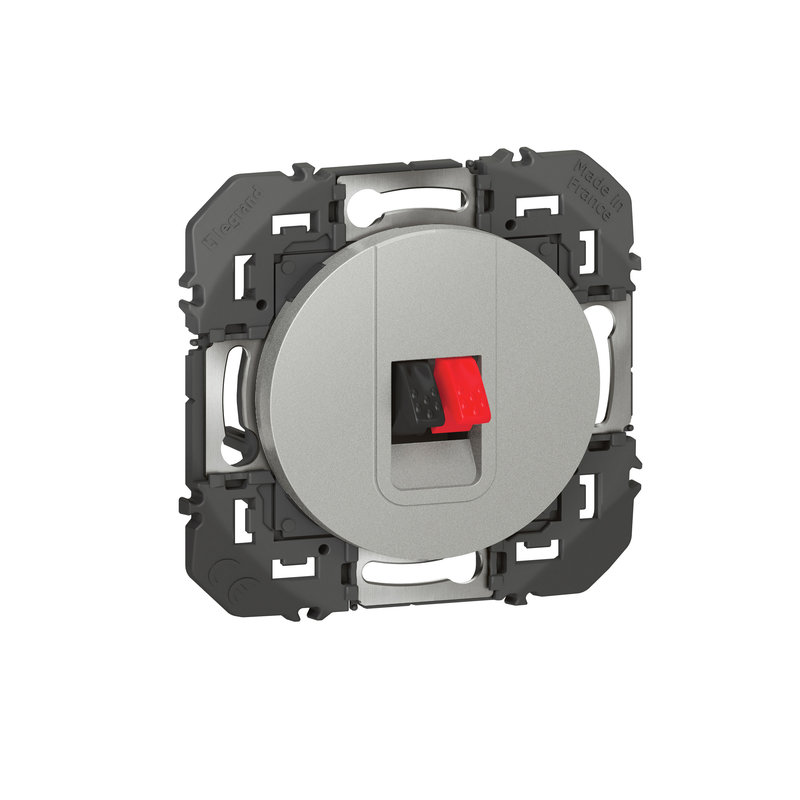 Legrand 600481 - Prise haut-parleur simple dooxie finition alu
