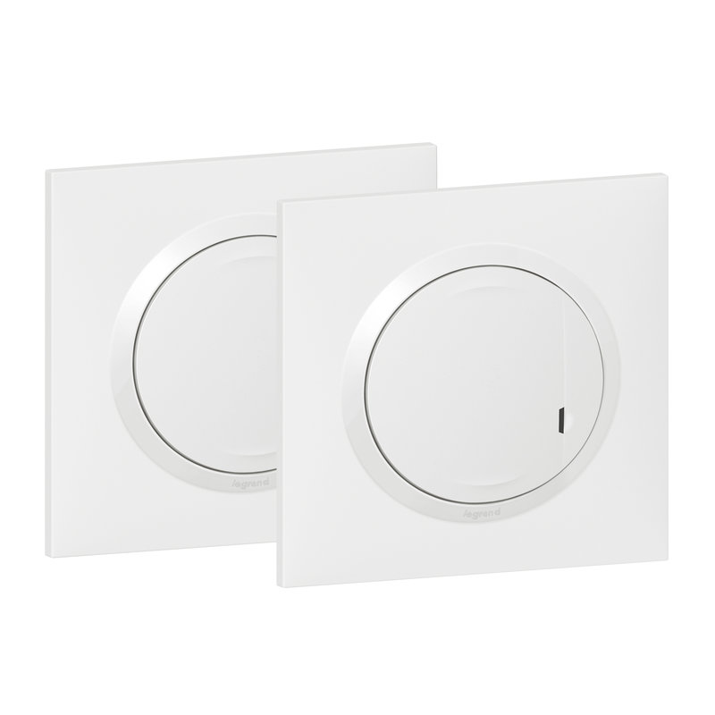 Legrand 600692 - Prêt-à-poser dooxie créer un va-et-vient 1 cde sans fil + 1 inter 230V~