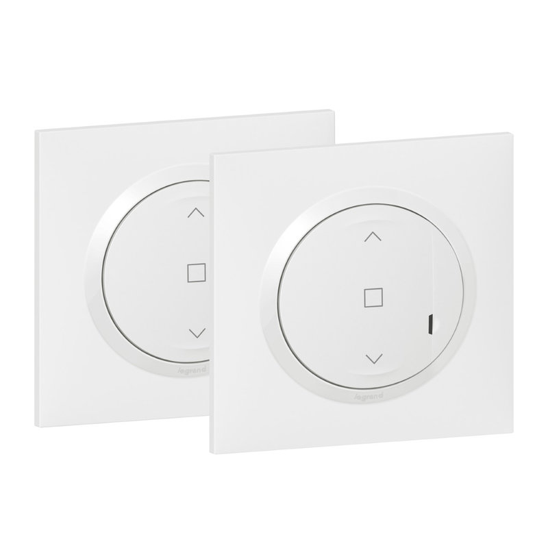 Legrand 600696 - Prêt-à-poser dooxie centraliser volet roulant 1 cde sans fil + 1 inter - blanc
