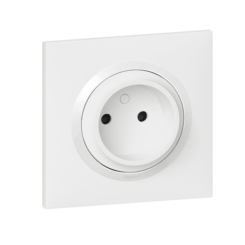 Legrand 600734 - Prise de courant 2P à puits 16A dooxie one complet avec griffes