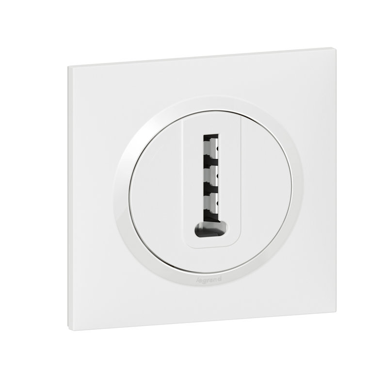 Legrand 600768 - Prise téléphone en T dooxie one livrée complet avec griffes