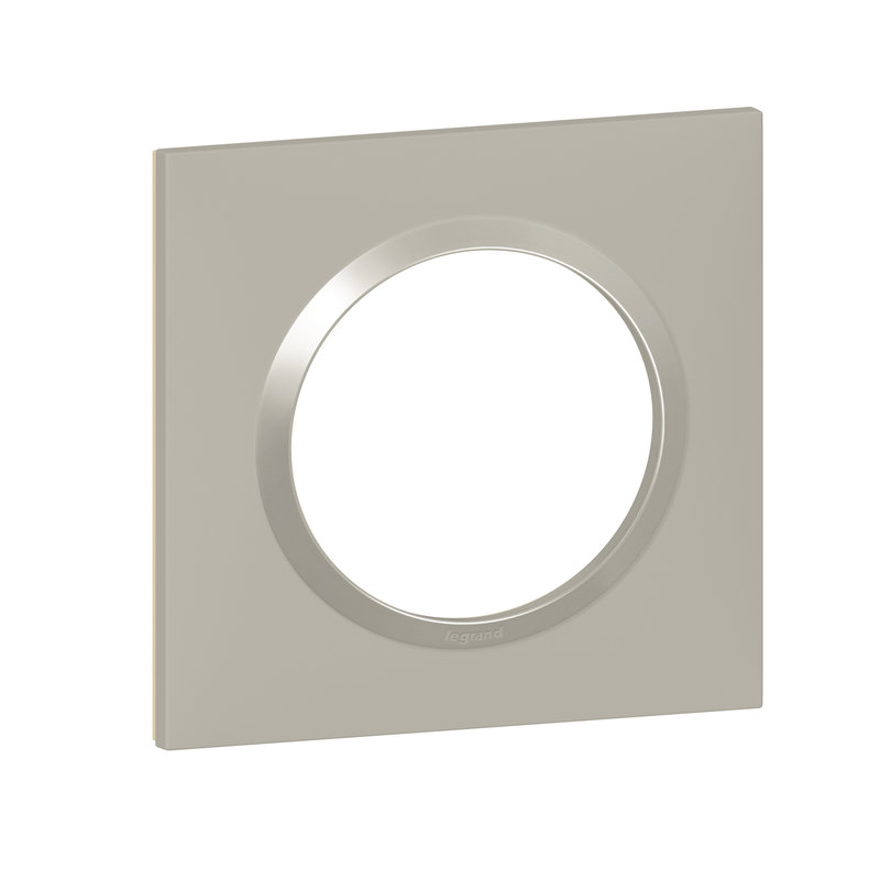 Legrand 600821 - Plaque carrée dooxie 1 poste finition plume
