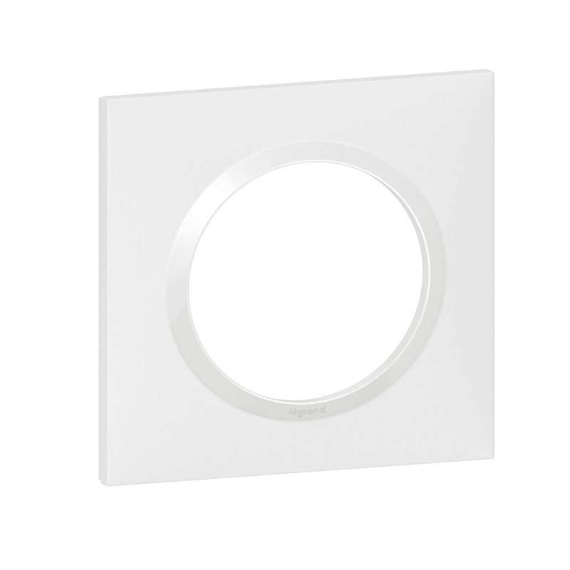 Legrand 600901 - Plaque carrée dooxie 1 poste finition blanc