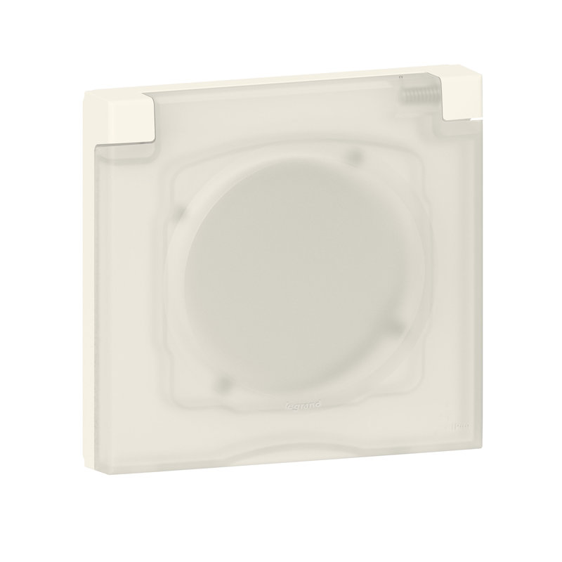 Legrand 600944 - Plaque carrée dooxie 1 poste avec volet IP44 IK07