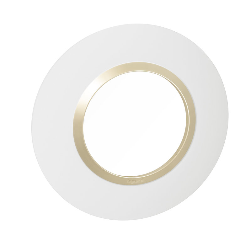 Legrand 600970 - Plaque ronde dooxie 1 poste finition dune