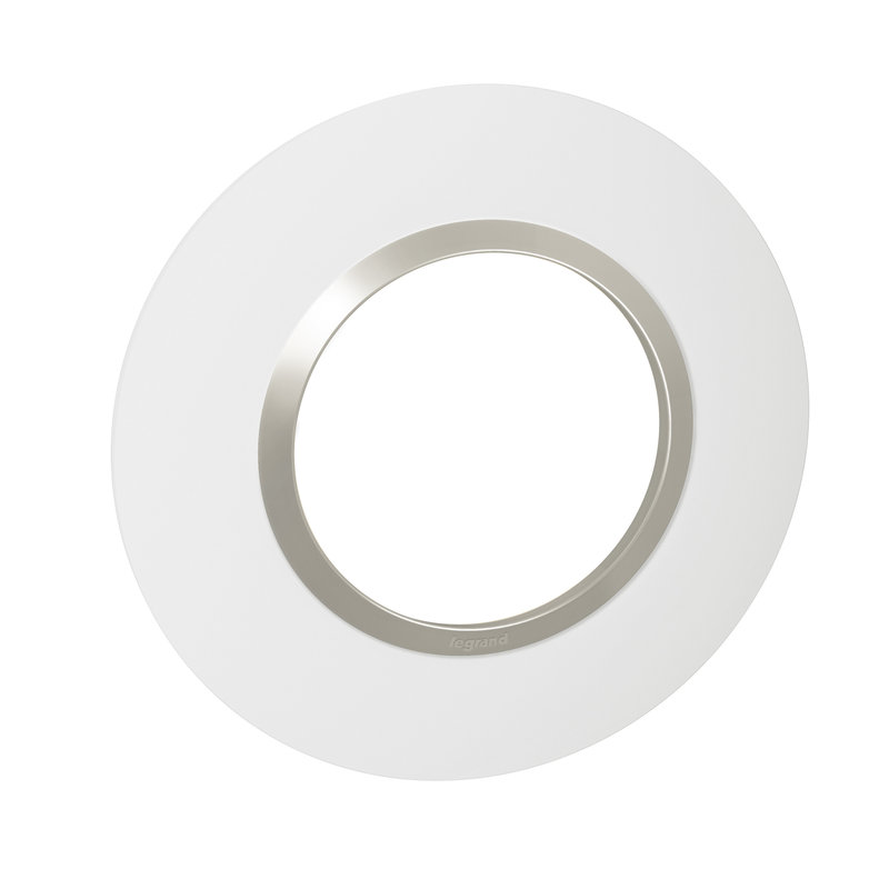 Legrand 600971 - Plaque ronde dooxie 1 poste finition plume