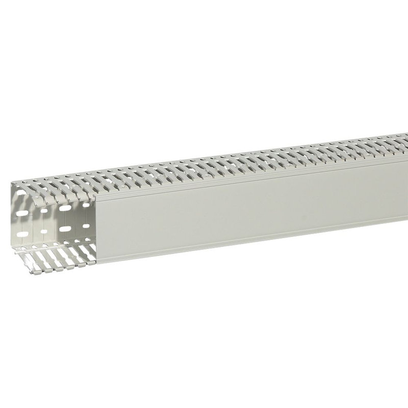 Legrand 636217 - Goulotte sans halogène 80x80mm - PC/ABS gris clair - longueur 2m