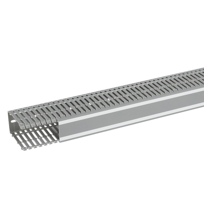 Legrand 636014 - Goulotte Lina 25 60x100mm PVC gris RAL7030 - longueur 2m