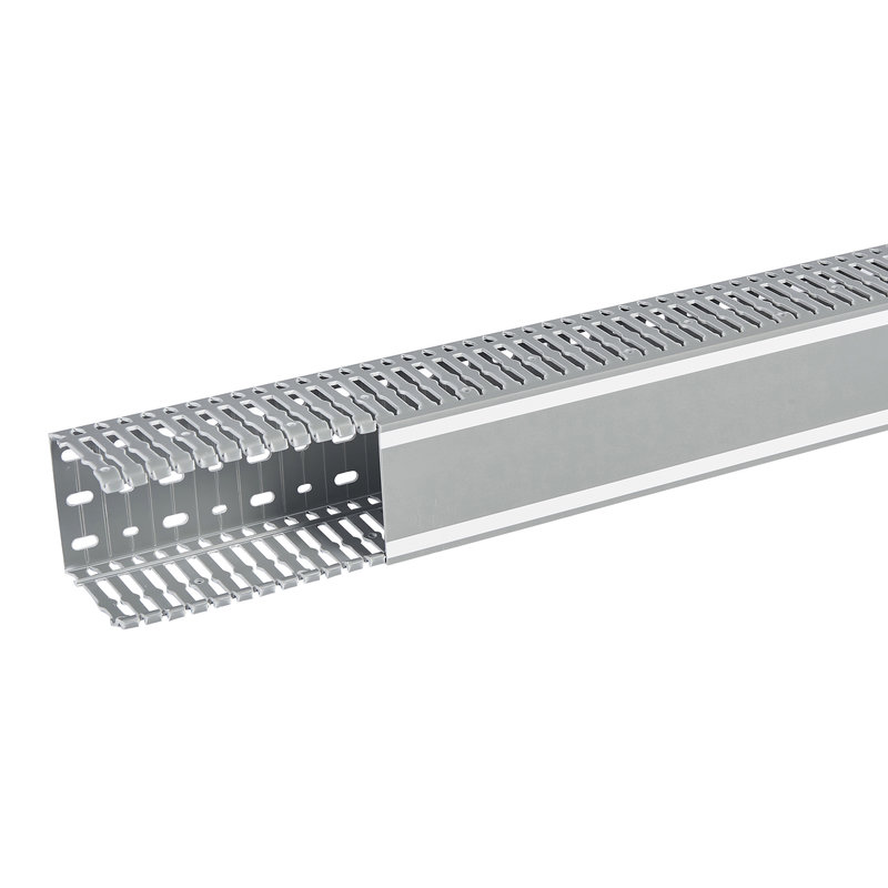 Legrand 636017 - Goulotte Lina 25 80x80mm PVC gris RAL7030 - longueur 2m