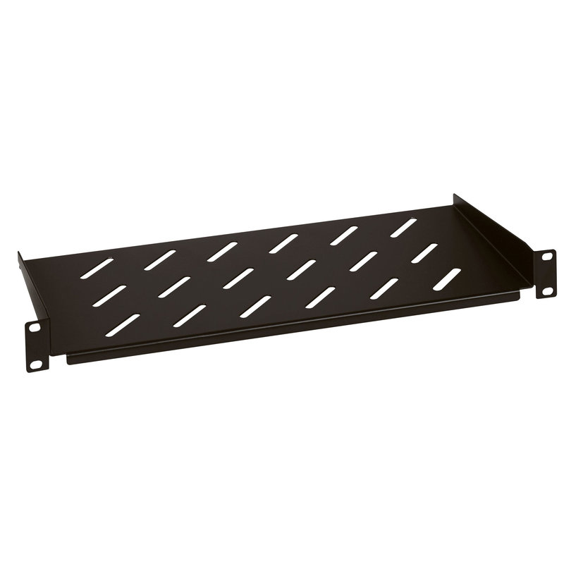 Legrand 646501 - Tablette fixe Linkeo fixation en drapeau sur 2 montants 19pouces 2U prof 200mm