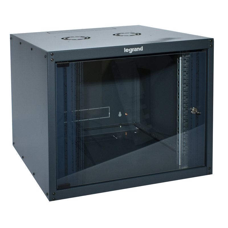 Legrand 646210 - Coffret fixe 19pouces livré monté Linkeo capacité 6U - 359x600x600mm