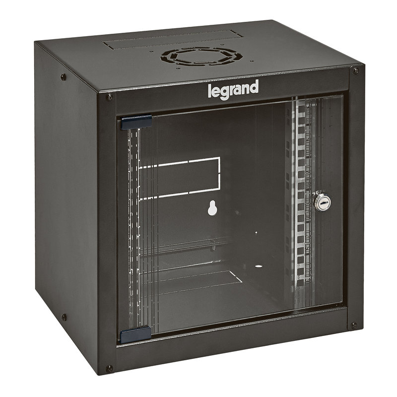 Legrand 646230 - Coffret fixe 10pouces livré monté Linkeo capacité 6U dimensions 359x370x300mm