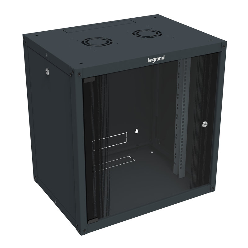Legrand 646252 - Coffret fixe 19pouces livré à plat Linkeo capacité 12U - 625x600x450mm