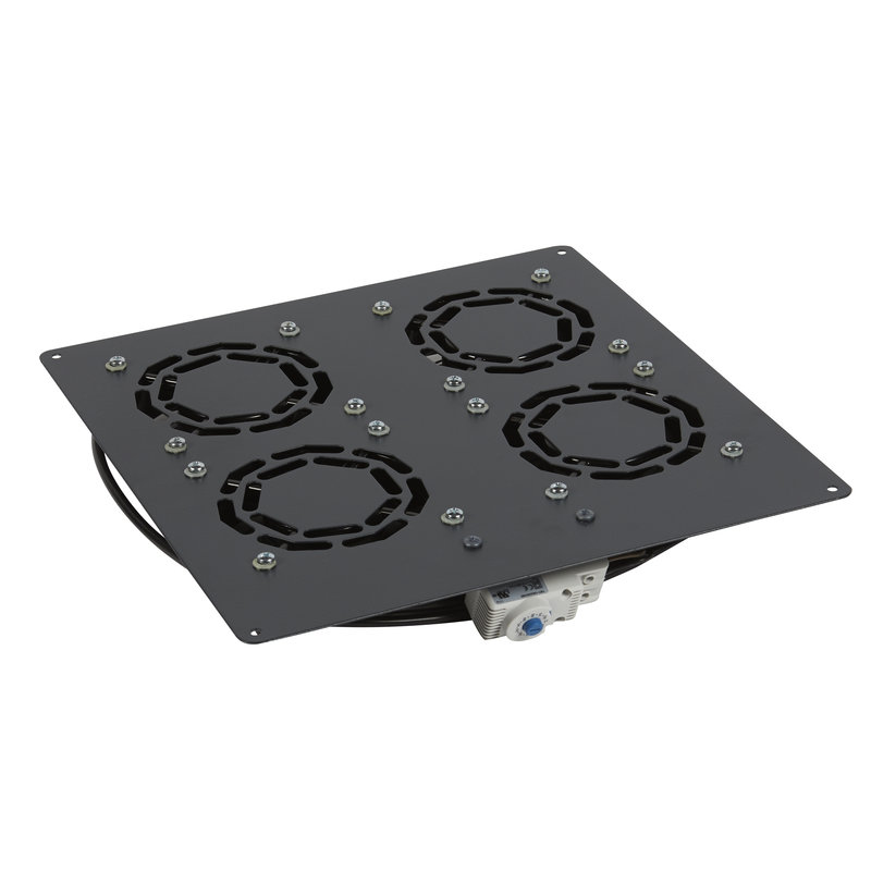 Legrand 646431 - Kit 4 ventilateurs avec thermostat intégré réglable de -10°C à 80°C baie Linkeo