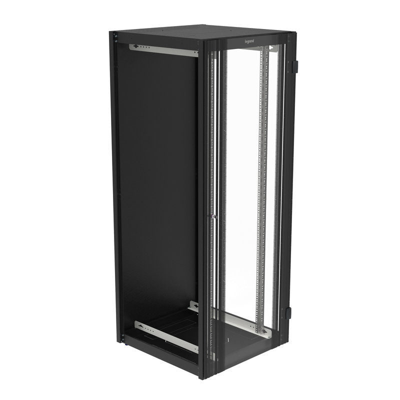 Legrand 646770 - Baie d'extension Linkeo 19-RAL7016 - 42U -2026x800x800 -porte avt simple montée