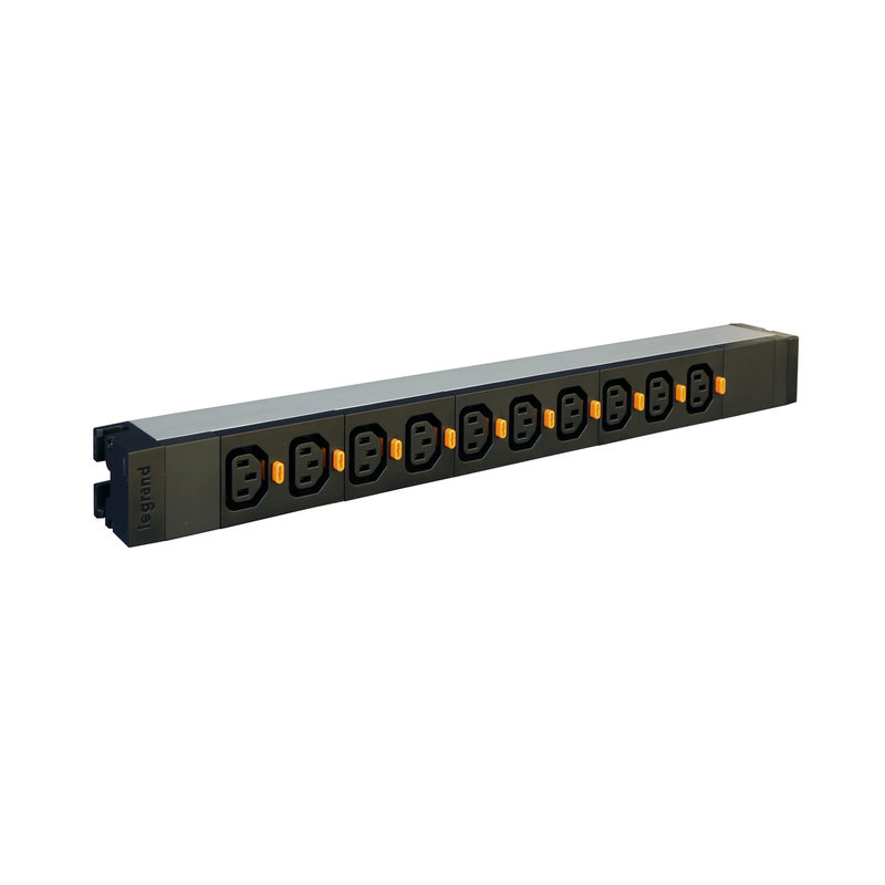 Legrand 646814 - PDU standard 19pouces 1U LCS³ 10xC13 verrouillables, raccordement par bornier