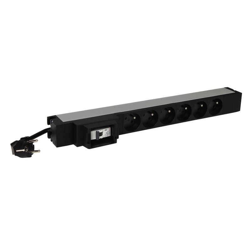 Legrand 646830 - PDU 19pouces 1U LCS² - 6x2P+T - disjoncteur 16A