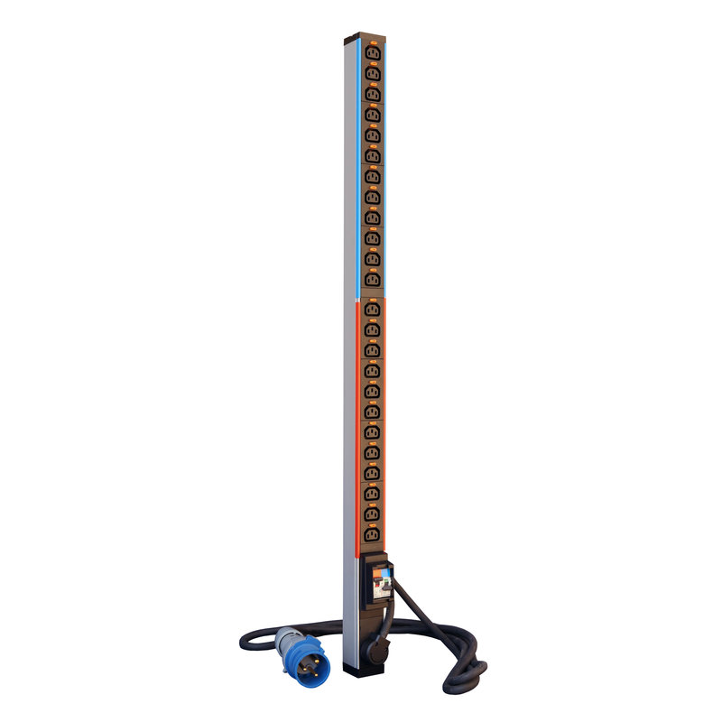 Legrand 646857 - PDU Zéro-U LCS² monophasé - 24xC13 - cordon 3m avec fiche 2P+T 32A