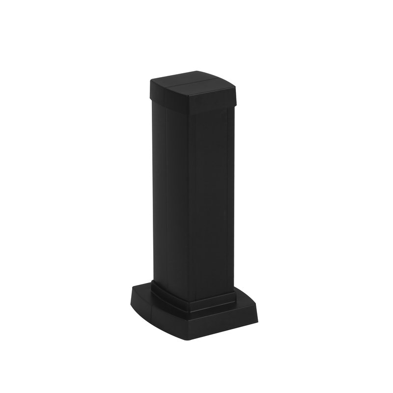 Legrand 653002 - Colonnette clippage direct 1 compart 2 faces h.0,30m couv PVC corps en alu noir