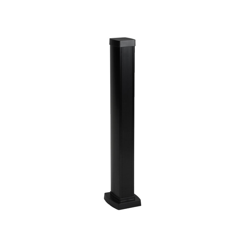 Legrand 653005 - Colonnette clippage direct 1 compart 2 faces h. 0,68m couv PVC corps alu - noir