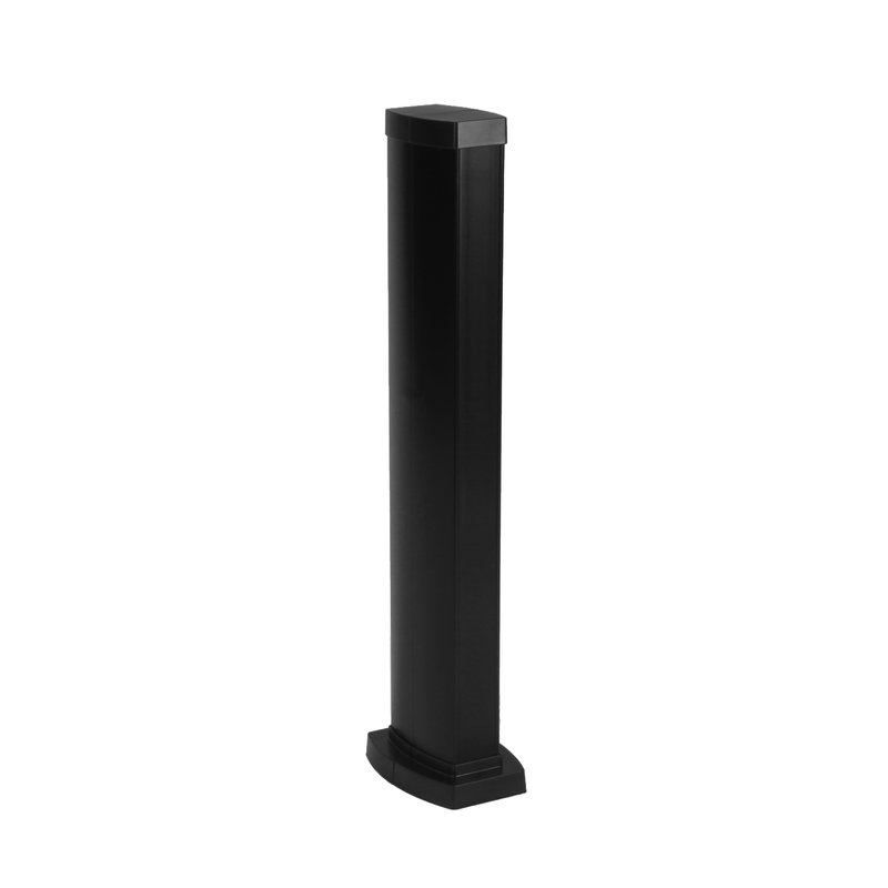 Legrand 653025 - Colonnette clippage direct 2 compart h. 0,68m couvercle PVC corps en alu - noir