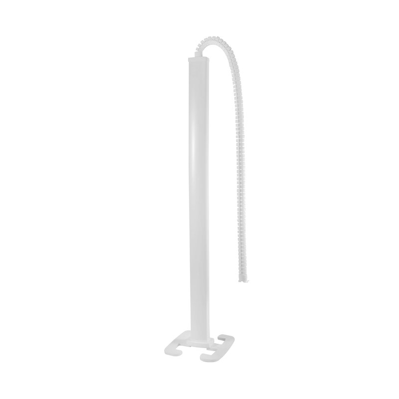 Legrand 653026 - Colonne mobile clippage direct 2 compart h. 2m couvercle PVC corps alu - blanc