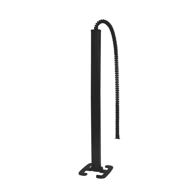 Legrand 653028 - Colonne mobile clippage direct 2 compart h. 2m couvercle PVC et corps alu - noir