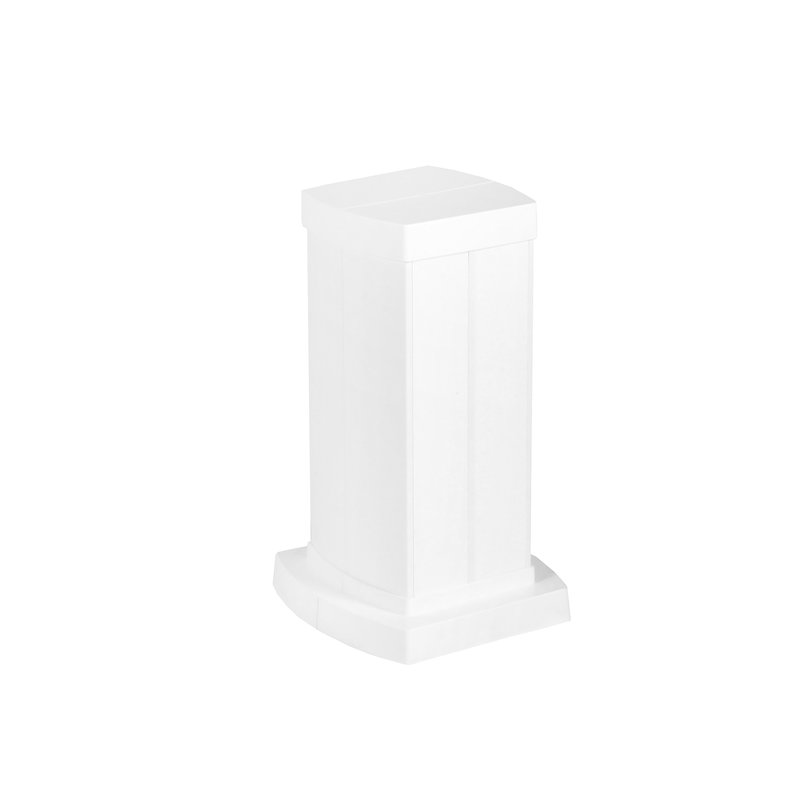Legrand 653040 - Colonnette clippage direct 4 compart h. 0,30m couvercle PVC et corps alu - blanc