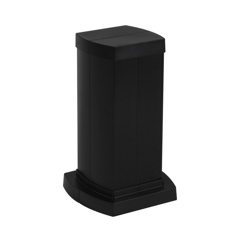 Legrand 653042 - Colonnette clippage direct 4 compart h. 0,30m couvercle PVC - corps alu - noir