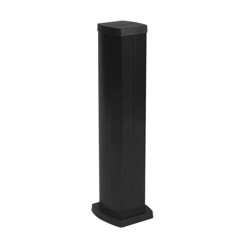 Legrand 653045 - Colonnette clippage direct 4 compart h. 0,68m couvercle PVC corps en alu - noir