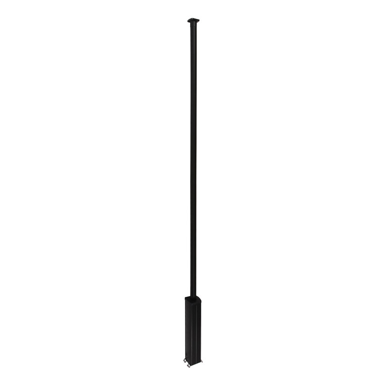 Legrand 653052 - Colonne clippage direct 4 compart h. 3,35m couvercle PVC et corps en alu - noir