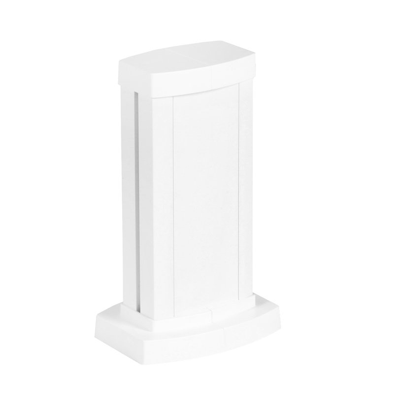 Legrand 653100 - Colonnette universelle 1 compart hauteur 0,30m couvercle et corps en alu - blanc