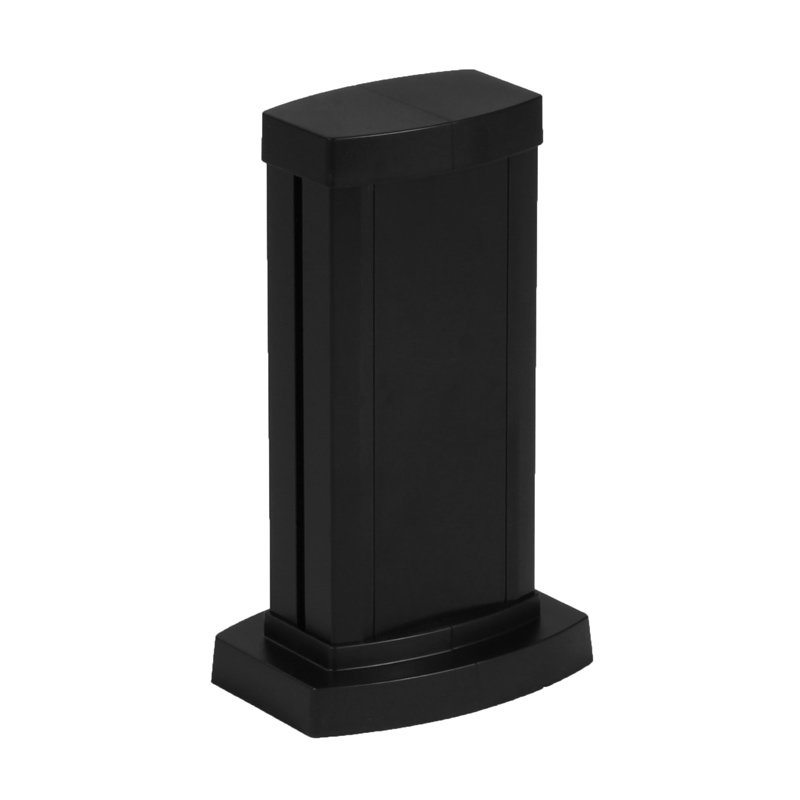 Legrand 653102 - Colonnette universelle 1 compart hauteur 0,30m couvercle et corps en alu - noir