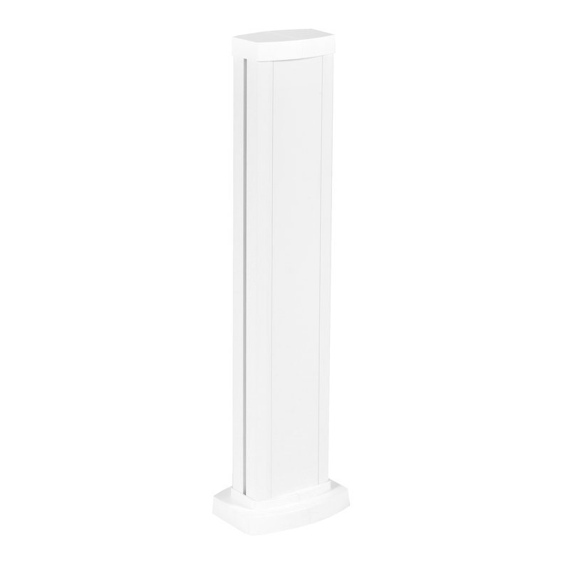 Legrand 653103 - Colonnette universelle 1 compart hauteur 0,68m couvercle et corps en alu - blanc