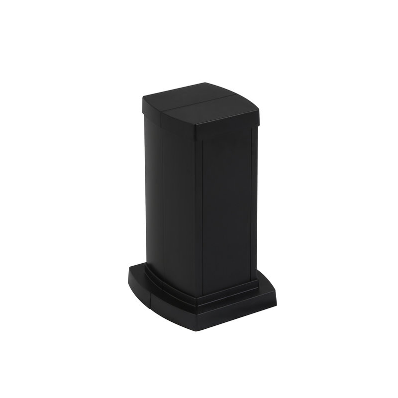 Legrand 653122 - Colonnette universelle 2 compart hauteur 0,30m couvercle et corps en alu - noir