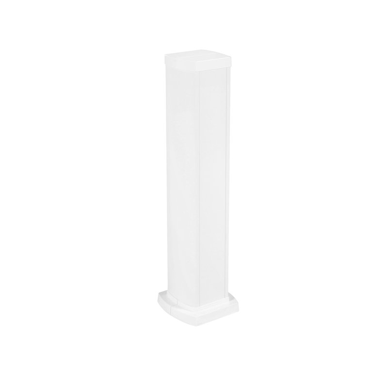 Legrand 653123 - Colonnette universelle 2 compartiments hauteur 0,68m couvercle/corps alu - blanc